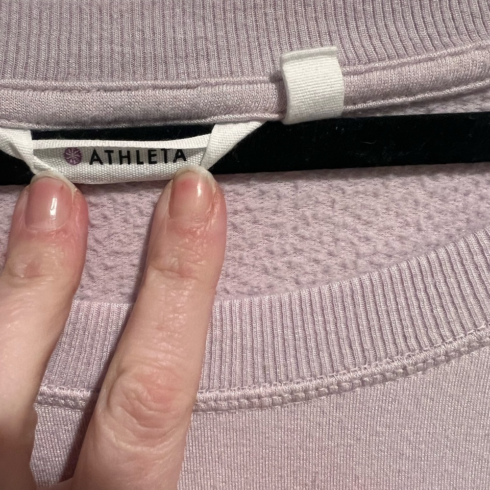 ATHLETA LILAC COASTER LUXE SWEATSHIRT - Picture 6 of 8